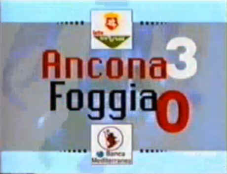 Ancona-Foggia 3-0, 1992-93 7^ giornata