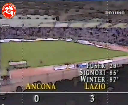 Ancona - Lazio 0-3 Stagione 1992/1993 - servizio Tg3