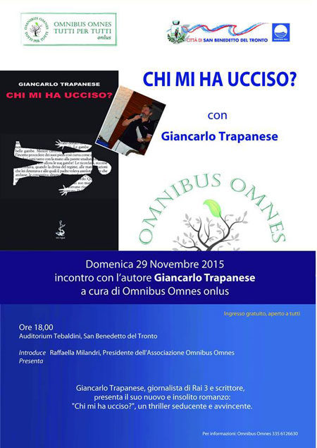 Presentazione del libro -Chi mi ha ucciso?- di Giancarlo Trapanese, Auditorium Tebaldini