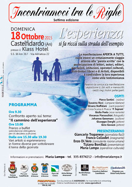 Partecipazione all'evento -Incontriamoci fra le righe 2015 - Klass Hotel, con Maria Lampa