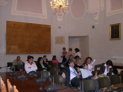 Luna traversa a Urbino Sala consiliare collegio Raffaello