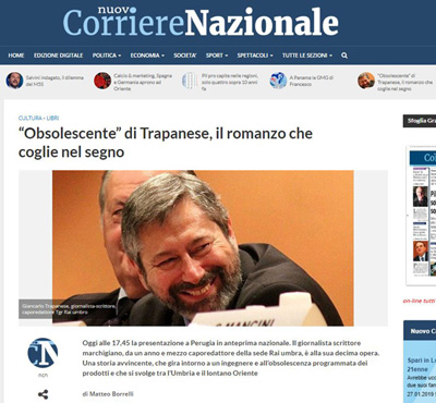 Il nuovo corriere nazionale online parla di 