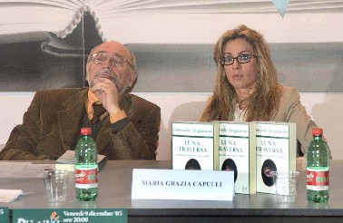 Presentazione del libro Luna Traversa alla fiera di roma, tra gli intervenuti Maria Grazia Capulli