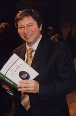 Giancarlo Trapanese alla presentazione del suo libro Luna Traversa