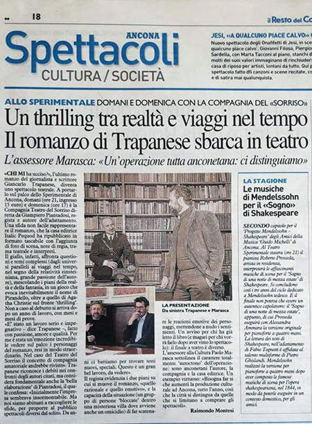 Il Resto del Carlino - Spettacoli cultura e societ - Un thrilling tra realt e viaggi nel tempo